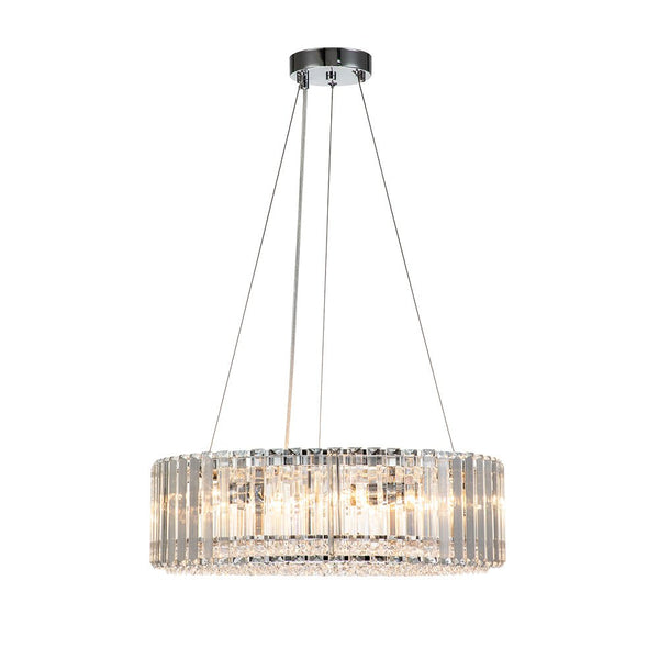 Chandelierias-Contemporary 6-Light Circle Crystal Chandelier-Chandeliers--