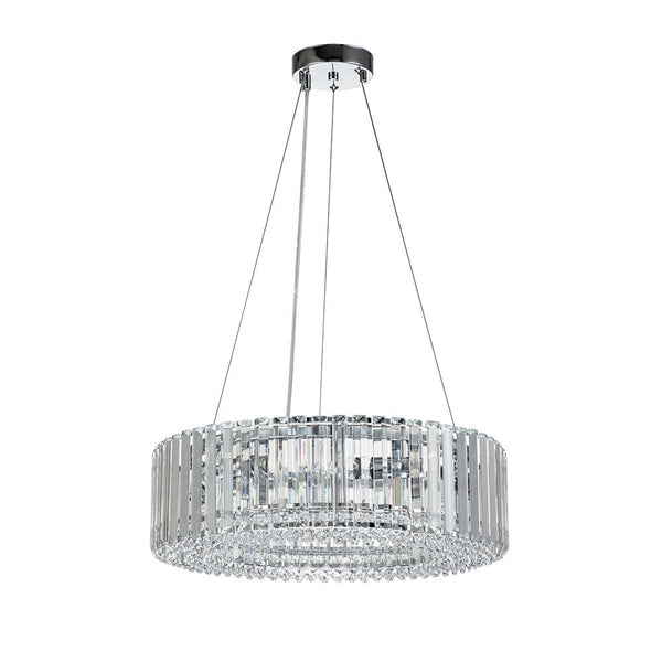 Chandelierias-Contemporary 6-Light Circle Crystal Chandelier-Chandeliers--