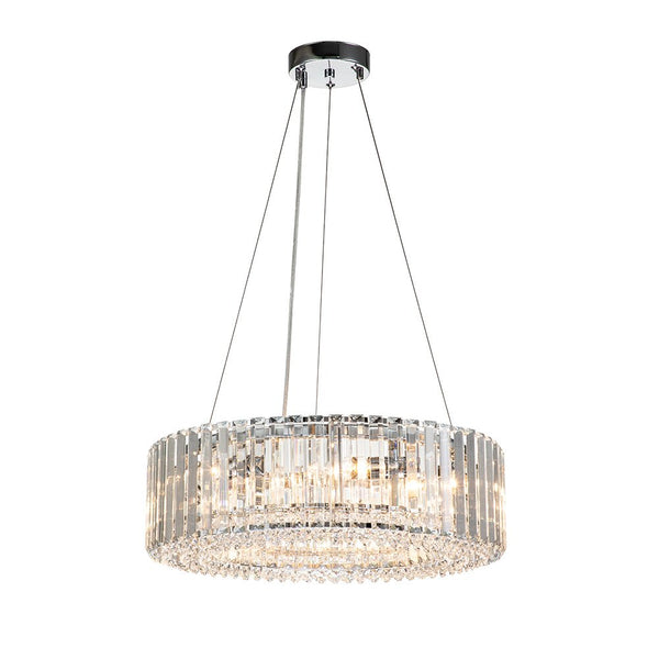 Chandelierias-Contemporary 6-Light Circle Crystal Chandelier-Chandeliers--