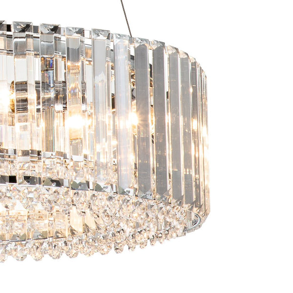 Chandelierias-Contemporary 6-Light Circle Crystal Chandelier-Chandeliers--