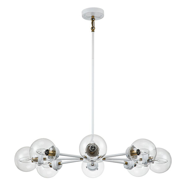 Chandelierias-Contemporary 8-Light Glass Globe Sputnik Chandelier-Chandeliers--