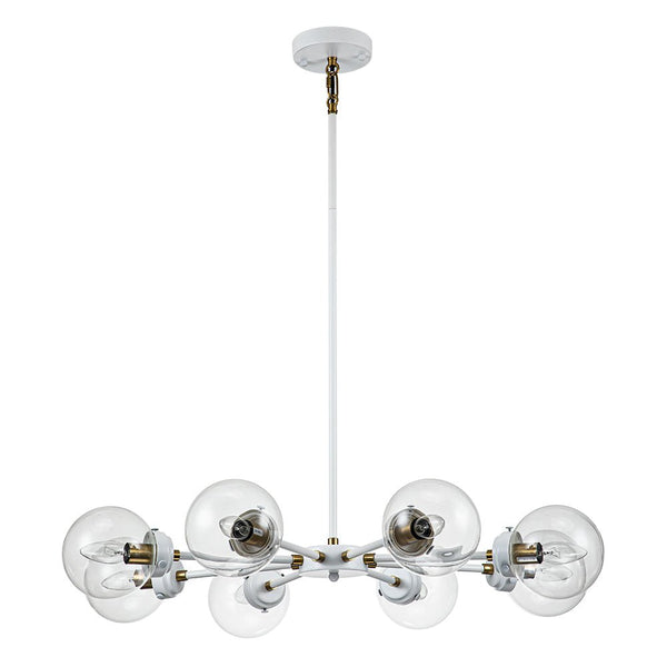 Chandelierias-Contemporary 8-Light Glass Globe Sputnik Chandelier-Chandeliers--