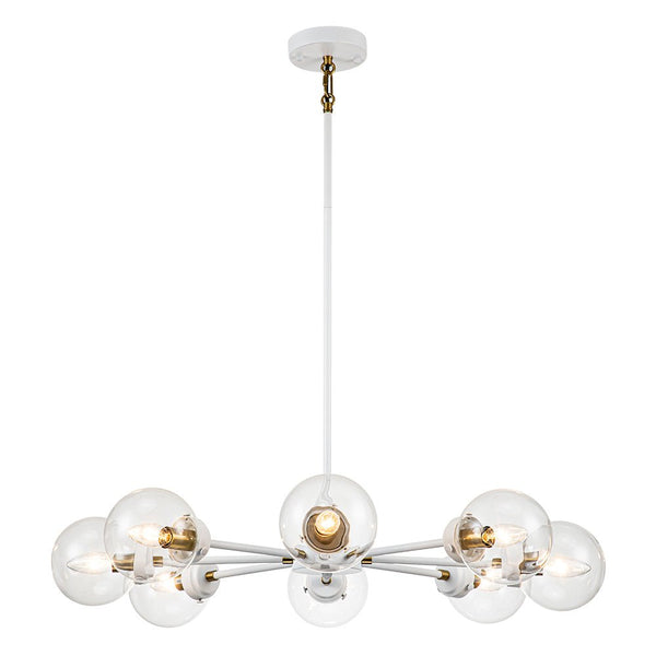 Chandelierias-Contemporary 8-Light Glass Globe Sputnik Chandelier-Chandeliers--