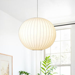 Chandelierias-Contemporary Bubble Silk Pendant Light-Pendant-Ball-