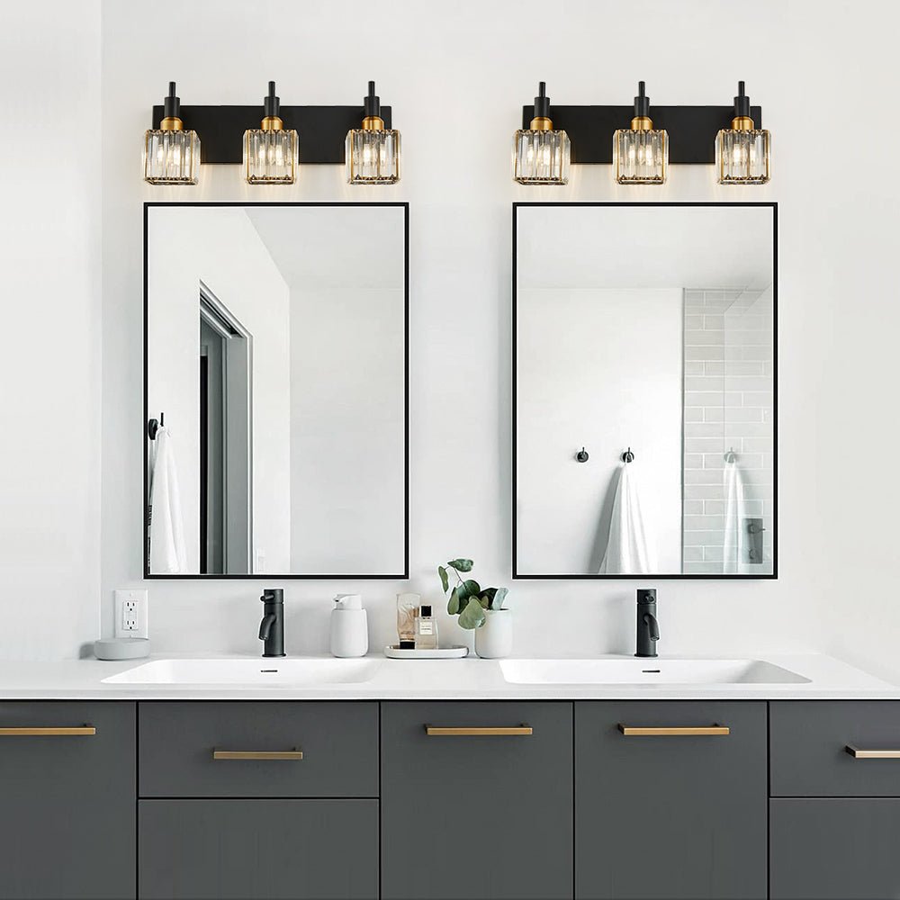 Contemporary Crystal Vanity Light Fixture For Bathroom | Chandelierias