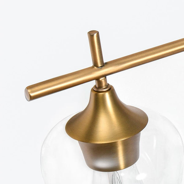 Chandelierias-Contemporary Decorative Vanity Light Wall Lamp-Wall Light-2 Bulbs-Brass