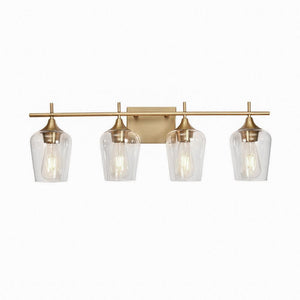 Chandelierias-Contemporary Decorative Vanity Light Wall Lamp-Wall Light-4 Bulbs-Brass