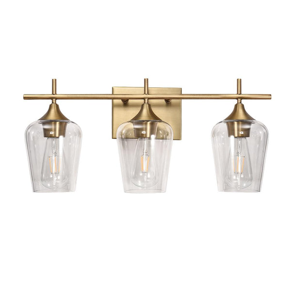 Chandelierias-Contemporary Decorative Vanity Light Wall Lamp-Wall Light-4 Bulbs-Chrome