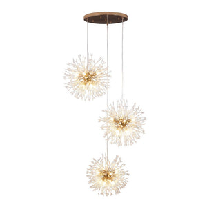 Chandelierias-Contemporary Gold Cluster Firework Sphere Chandelier-Chandeliers-40 Bulbs-Gold