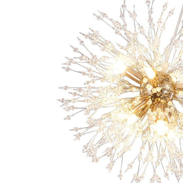 Chandelierias-Contemporary Gold Cluster Firework Sphere Chandelier-Chandeliers-40 Bulbs-Gold