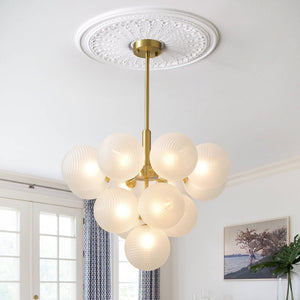 Chandelierias-Decorative Cluster Bubble Grape Chandelier-Chandeliers-13 Bulbs-