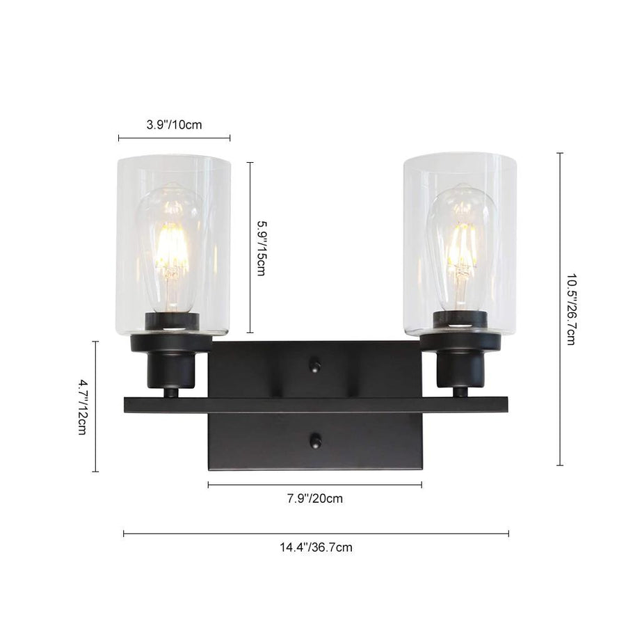 Chandelierias-Decorative Contemporary Vanity Light Wall Lamp-Wall Light-2 Bulbs-