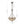 Chandelierias-French Vintage Mottled Bronze 4-Light Crystal Pendant-Chandeliers-Dark Bronze-