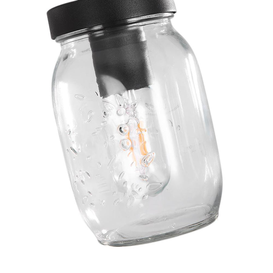 Chandelierias-Glass Mason Jar Pendant Kitchen Island Lighting-Pendant--