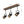 Chandelierias-Industrial 3-Light Black Pendant Track Lighting-Pendant--