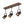 Chandelierias-Industrial 3-Light Black Pendant Track Lighting-Pendant--
