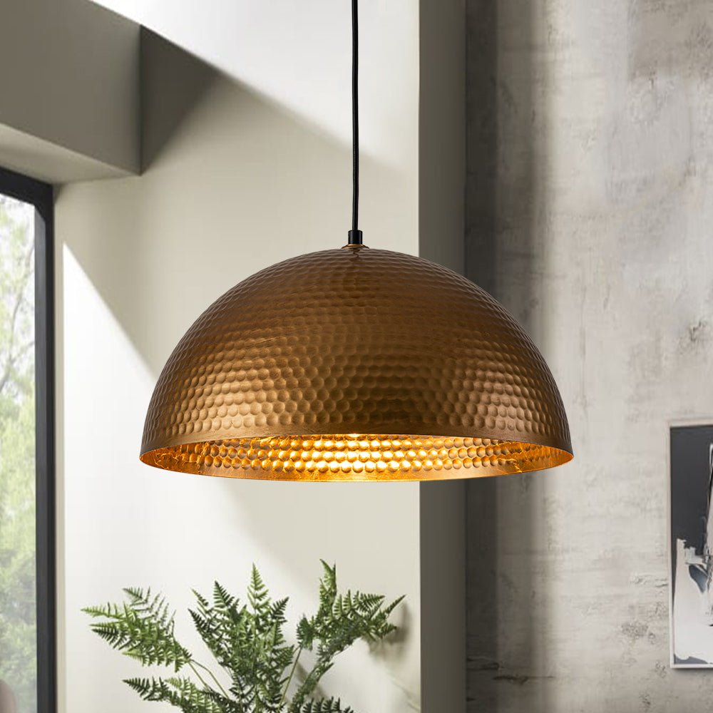 Stunning Decorative Hammered Metal Decorative Lighting image