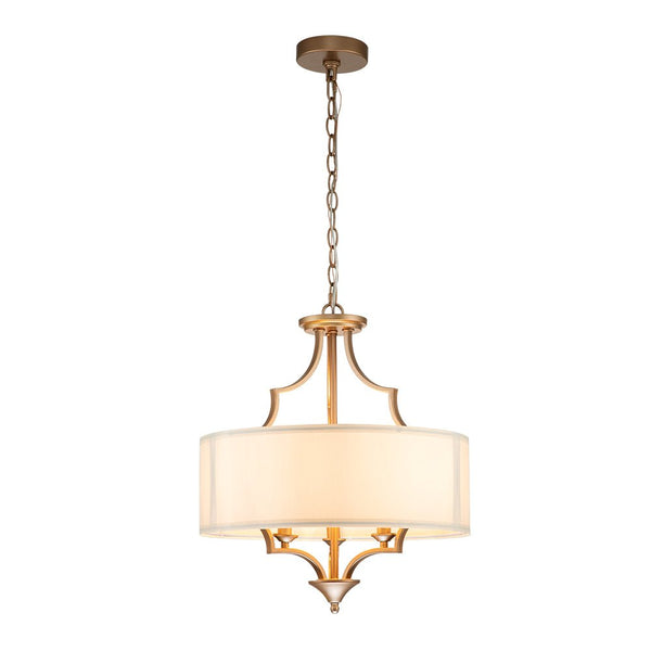 Chandelierias-Mid Century 3-Light Hanging Drum Chandelier-Chandelier--