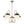 Load image into Gallery viewer, Chandelierias-Mid-century 5-Light Opal Glass Globe Curved Chandelier-Chandeliers-Brass-5 Bulbs
