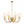 Chandelierias-Mid-century Brass 8-Light Swooping Curve Linen Shade Chandelier-Chandeliers-Brass (Backorder & Restock in 2 Weeks)-