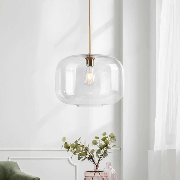 Chandelierias-Mid Century Glass Pendant Light-Pendant-L-