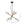 Chandelierias-Mid-century Modern 6-Light Metal Sputnik Chandelier-Chandeliers-Black-