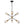 Chandelierias-Mid-century Modern 6-Light Metal Sputnik Chandelier-Chandeliers-Black-