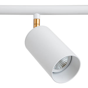 Chandelierias-Mid-century Modern Dimmable Track Light Pendant-Pendant-White-5 Bulbs