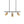 Chandelierias-Mid-Century Modern Linear Track Light-Pendant Light-Gold-3 Bulbs