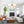 Chandelierias-Mid-century Modern Opal Glass Sphere Chandelier-Chandelier-Brass (Pre-order)-6 Bulbs