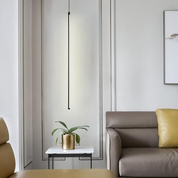 Chandelierias-Minimalist Slender Strip LED Pendant Light-Pendant--