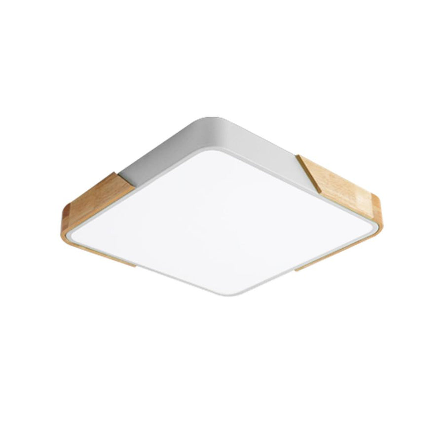 Chandelierias-Minimalist Square LED Flush Mount Ceiling Light-Flush Mount-Dimmable With Remote Control-