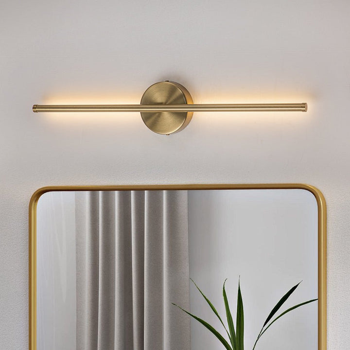 Chandelierias-Minimalist Strip Dimmable LED Linear Wall Light-Wall Light-Brass-