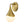 Chandelierias-Modern 1-Light Teardrop Brass Bathroom Wall Sconce-Wall Light-Brass-
