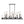 Chandelierias-Modern 10-Light Clear Balloon Glass Linear Island Chandelier-Chandeliers-Black-10 Bulbs