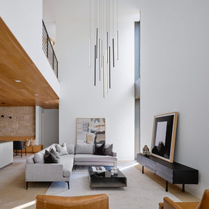 Chandelierias-Modern 12-Light Linear LED Multi Light Pendant-Pendant--