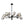 Chandelierias-Modern 15-Light Gradient Glass Globe Branch Chandelier-Chandeliers-Black-Gradient Gray
