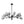 Chandelierias-Modern 15-Light Gradient Glass Globe Branch Chandelier-Chandeliers-Black-Gradient Gray