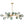 Chandelierias-Modern 15-Light Gradient Glass Globe Branch Chandelier-Chandeliers-Gold-15 Bulbs