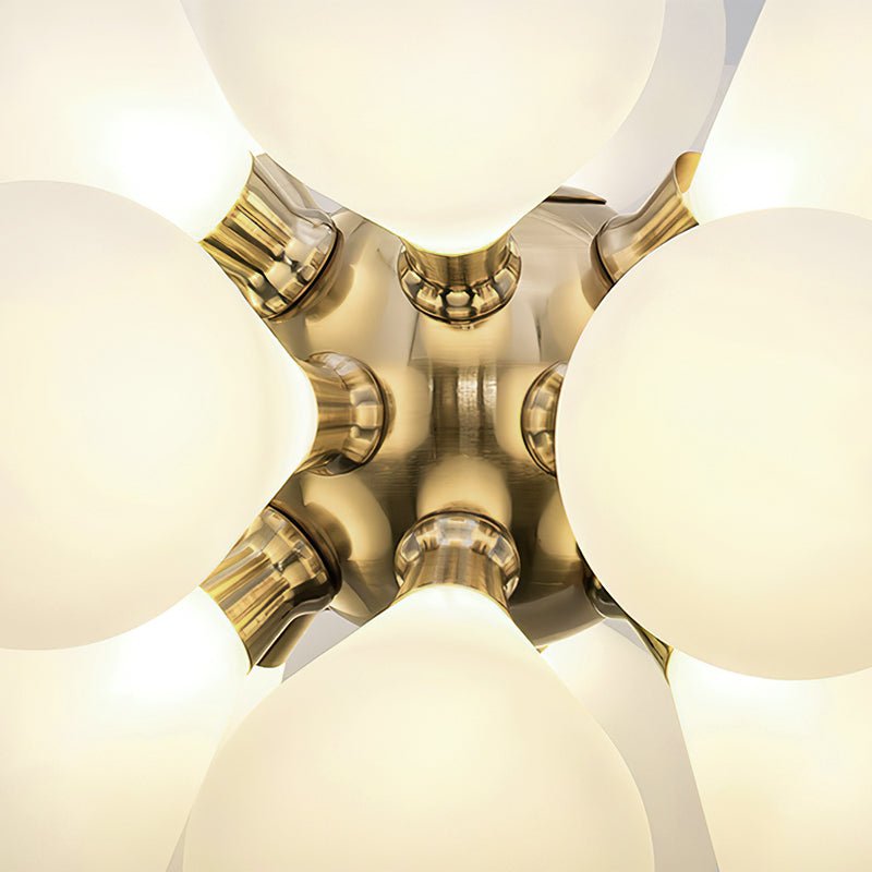 Chandelierias-Modern 18-Light Glass Cluster Chandelier-Chandelier-Opal Bubbles-
