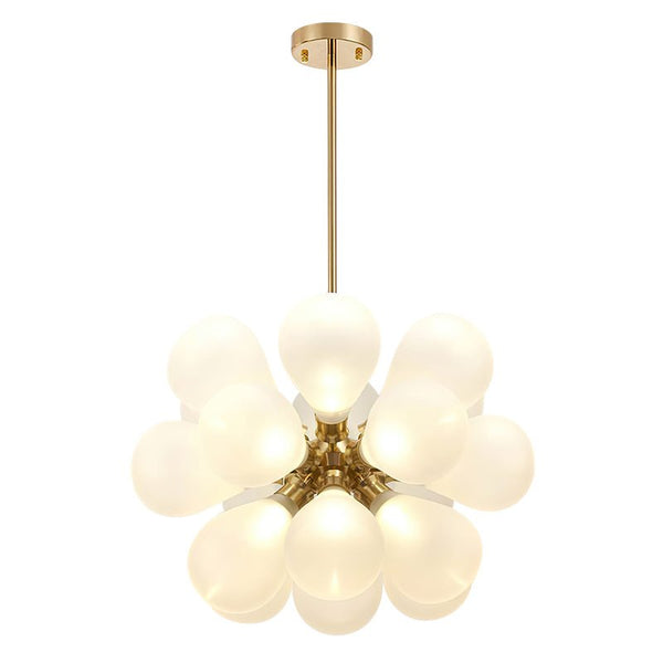 Chandelierias-Modern 18-Light Glass Cluster Chandelier-Chandelier-Opal Bubbles-