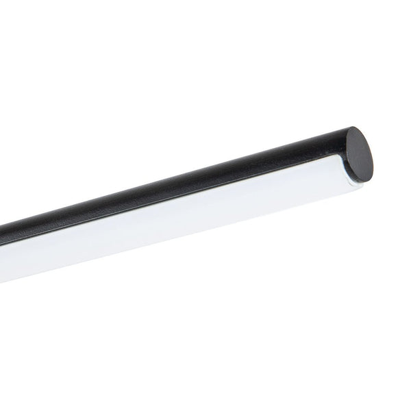 Chandelierias-Modern 2-Light Dimmable Linear LED Vanity Light - Warm White-Wall Light-24in-Black