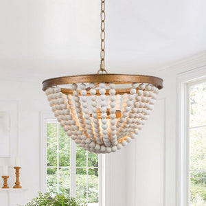 Chandelierias-Modern 3-Light Boho Beads Chandelier-Chandelier--