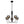 Chandelierias-Modern 5-Light Hand-blown Glass Bent Rod Chandelier-Chandeliers-Black-5 Bulbs