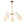 Chandelierias-Modern 5-Light Sculptural Milky Glass Globe Chandelier-Chandeliers-Brass-