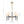 Chandelierias-Modern 6-Light Cone Brass & Black Sculptural Chandelier-Chandeliers-Brass & Black-