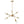 Chandelierias-Modern 6-Light Sputnik Chandelier-Chandelier-8 Bulbs-Gold