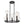 Chandelierias-Modern 8-Light Balloon Clear Glass Wagon Wheel Chandelier-Chandeliers-Black-8 Bulbs