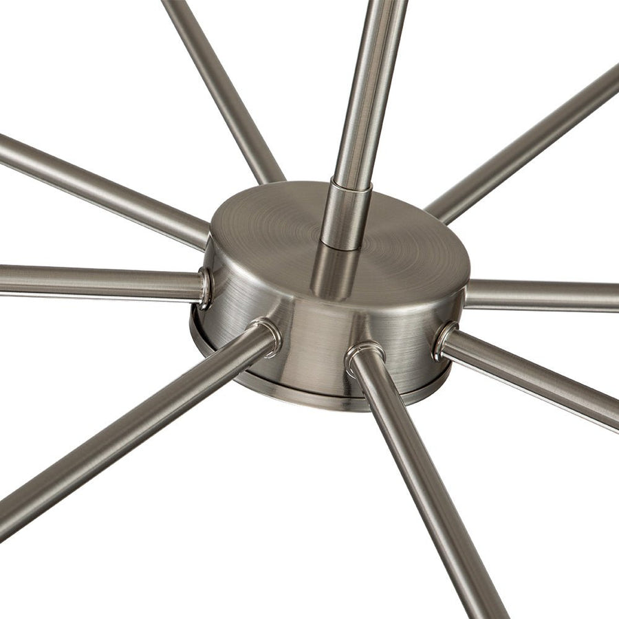 Chandelierias-Modern Adjustable Semi-Flush Sputnik Metal Chandelier-Chandeliers-Nickel-6 Bulbs