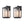 Chandelierias-Modern Black Ribbed Glass Outdoor Wall Light-Wall Light-2 Pcs-